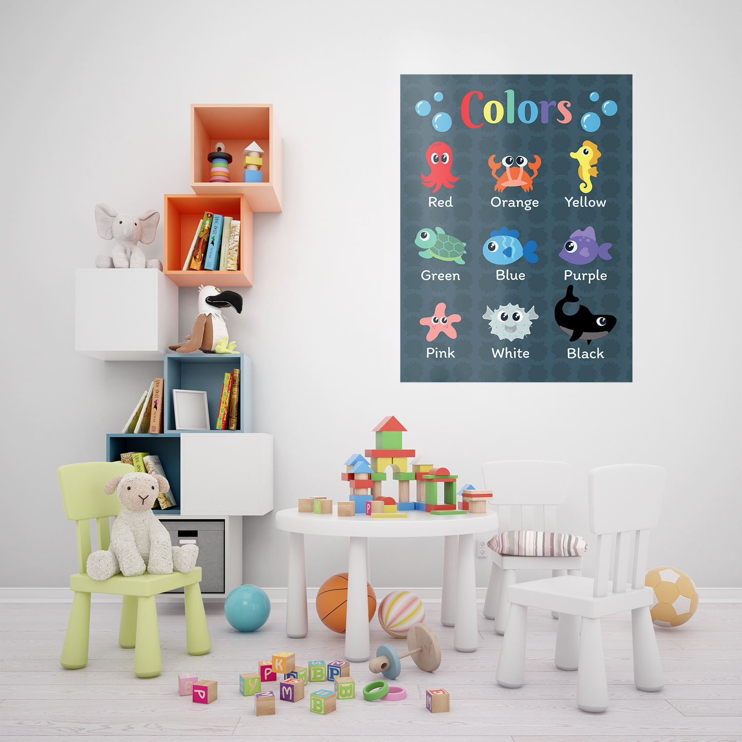 Printable Under The Sea Color Chart