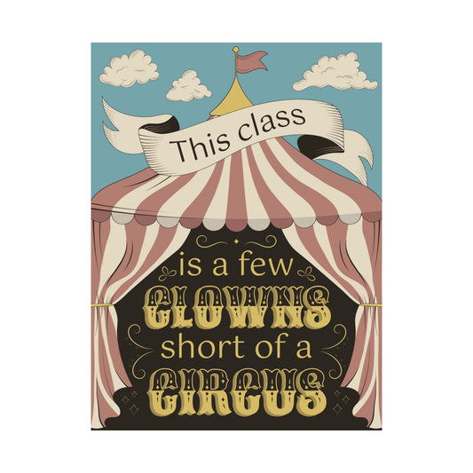 Circus Classroom Poster