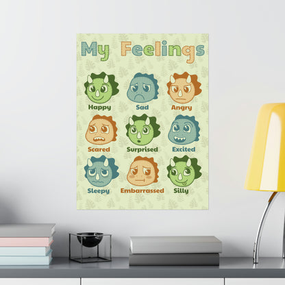 Dino Feelings Classroom Poster