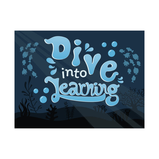 Printable Dive Into Learning Poster