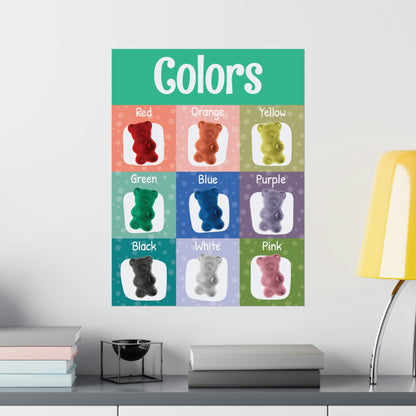 Printable Gummy Bear Color Chart Classroom Decor