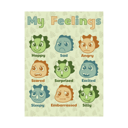 Dino Feelings Classroom Poster