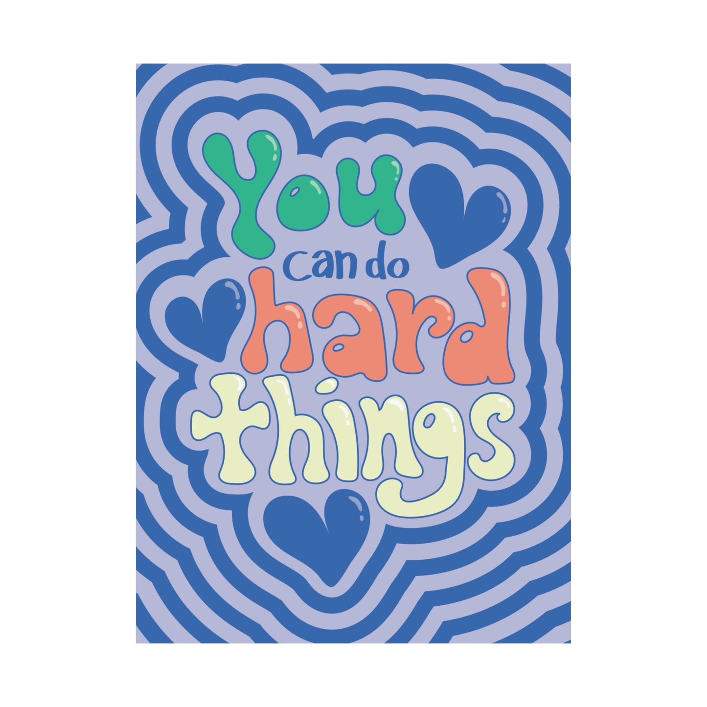 Bold Bubble Letter Motivational Classroom Poster