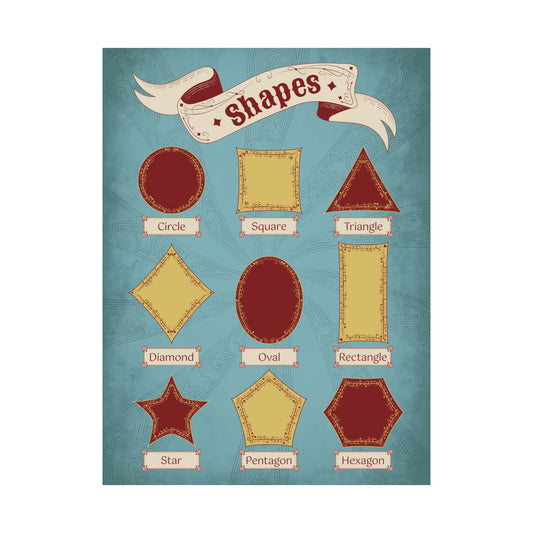 Circus Shapes Poster