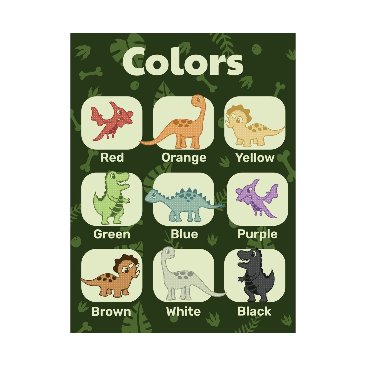 Dino Color Chart