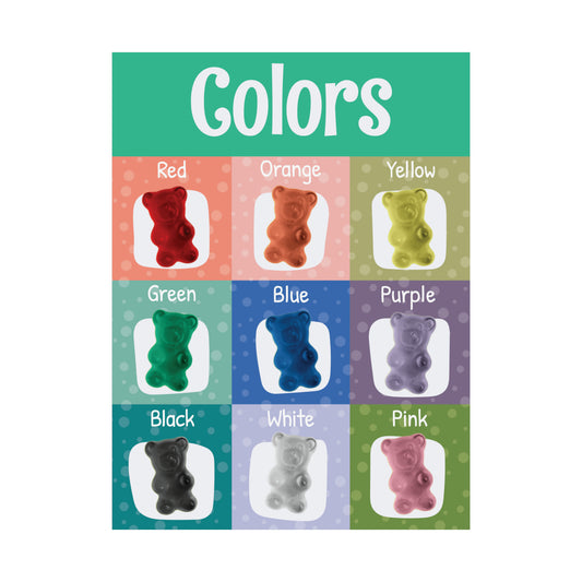 Gummy Bear Color Chart Classroom Decor