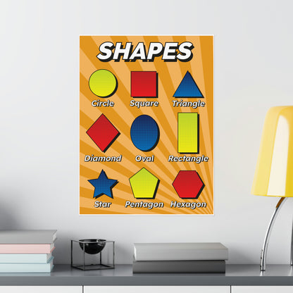 Printable Super Shapes Classroom Poster