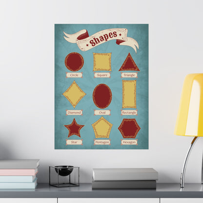 Circus Shapes Poster