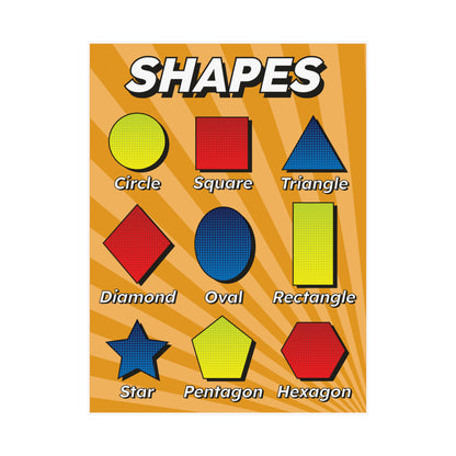 Printable Super Shapes Classroom Poster