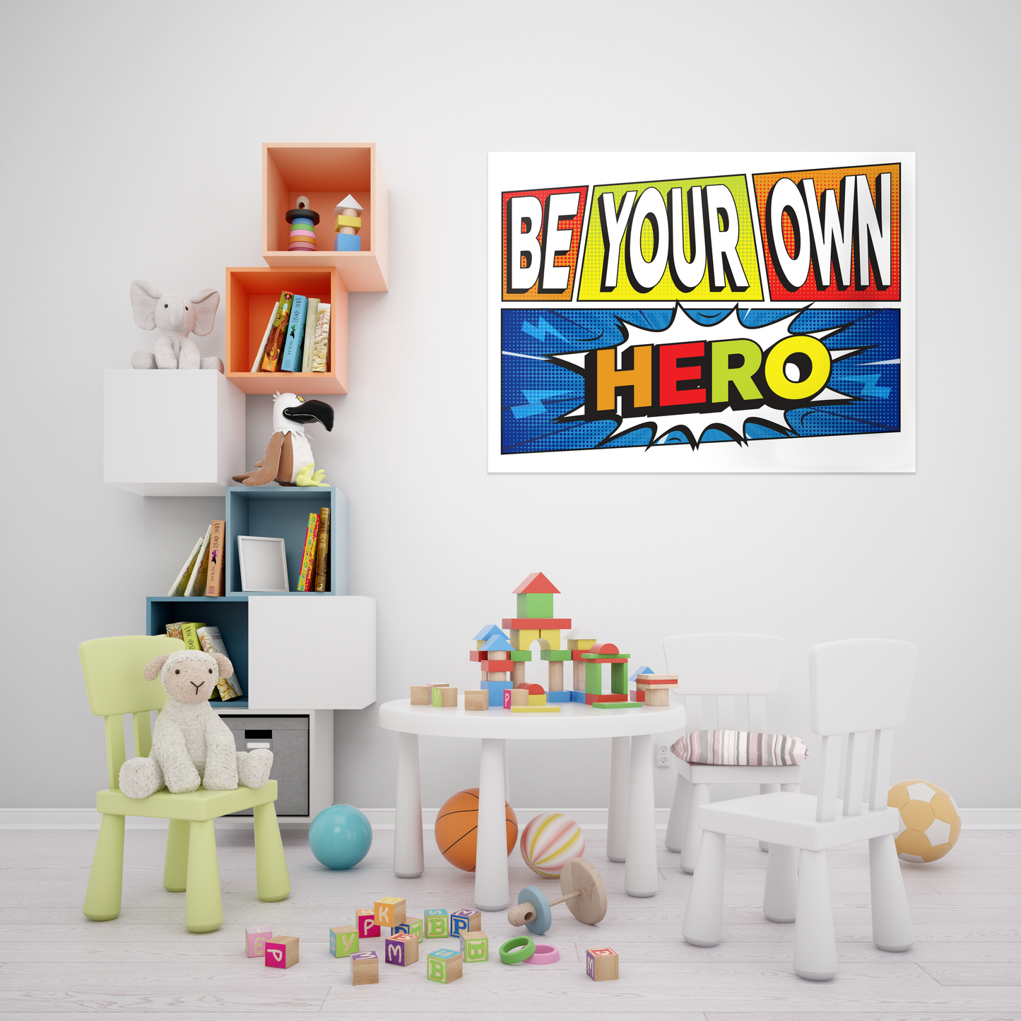 Printable Be Your Own Hero Motivational Classroom Poster