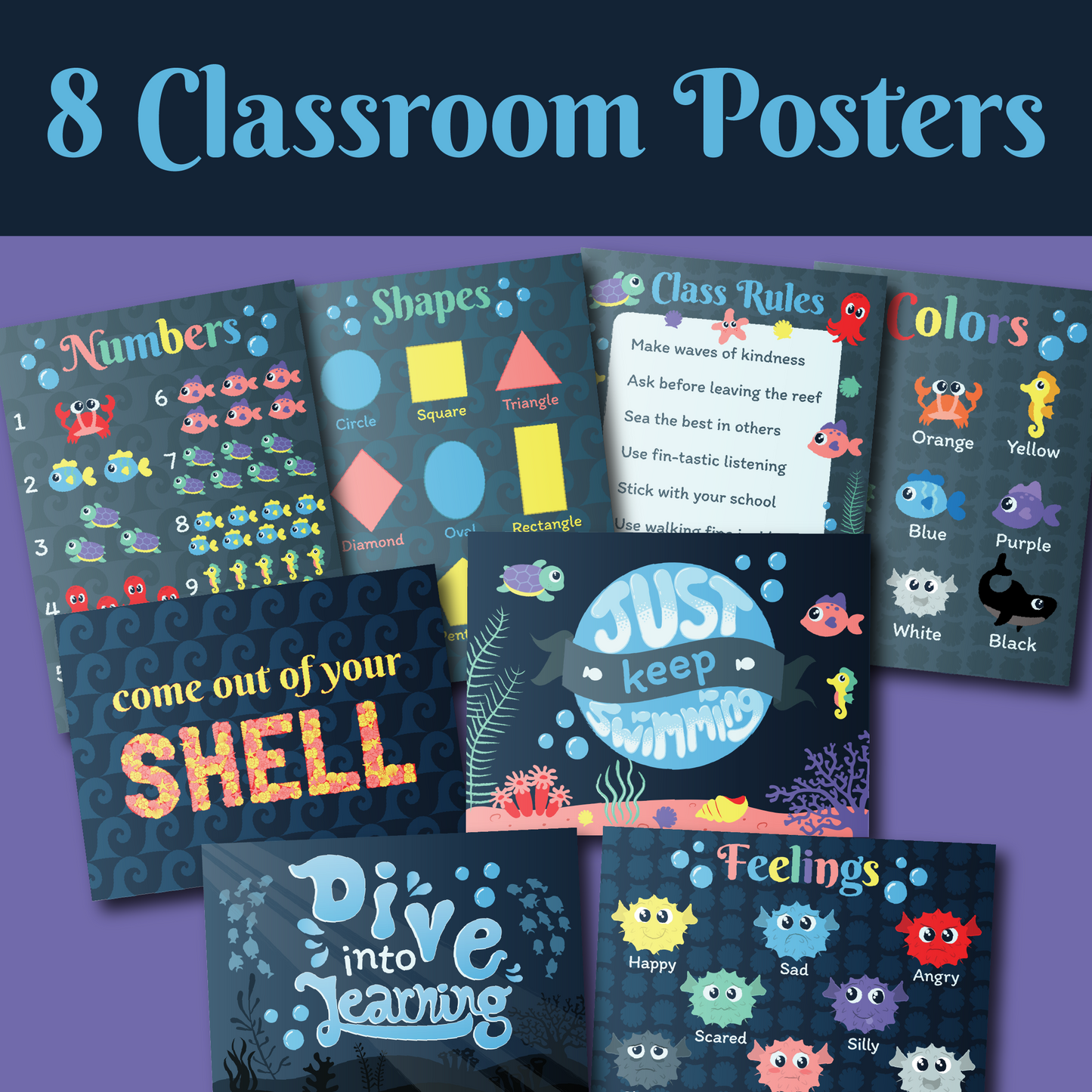 Printable Under the Sea Classroom Super Bundle