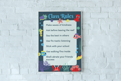 Printable Under the Sea Class Rules