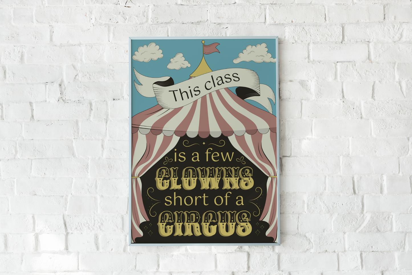 Printable Circus Classroom Poster