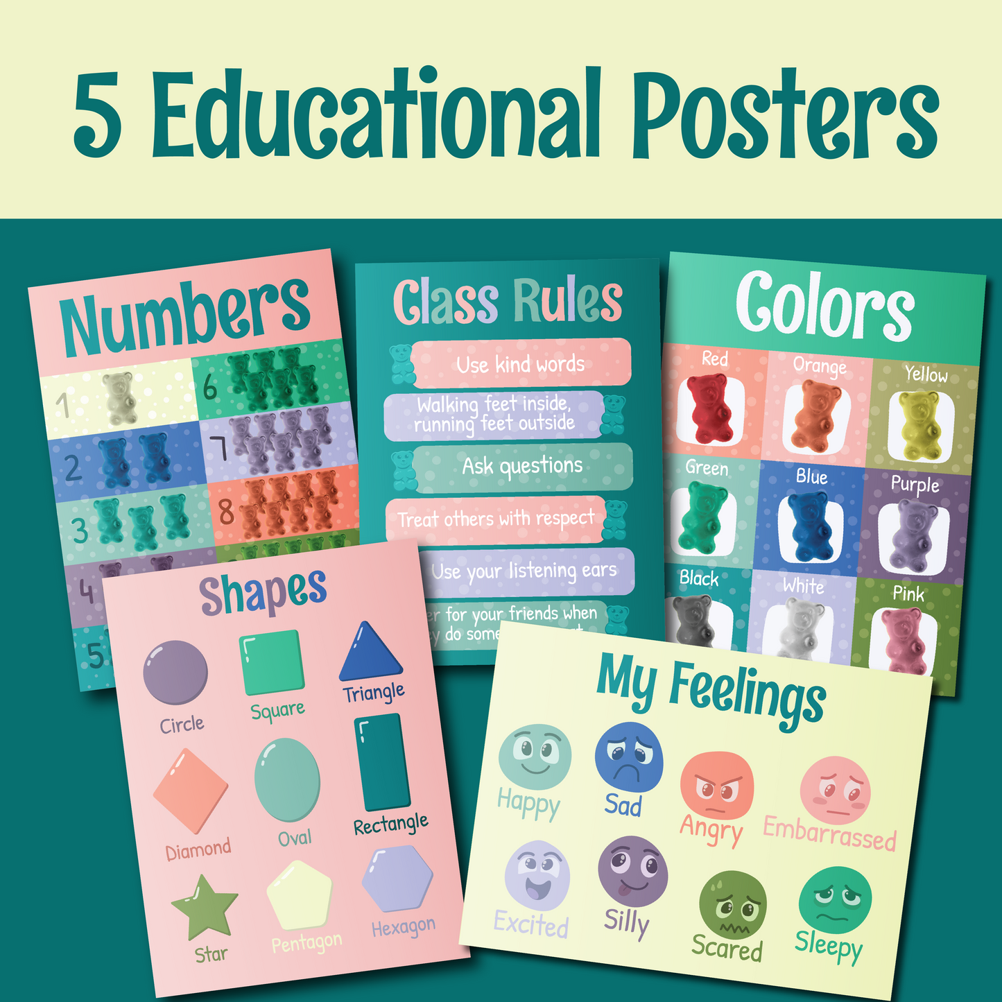 Printable Pastel Classic Classroom Super Bundle