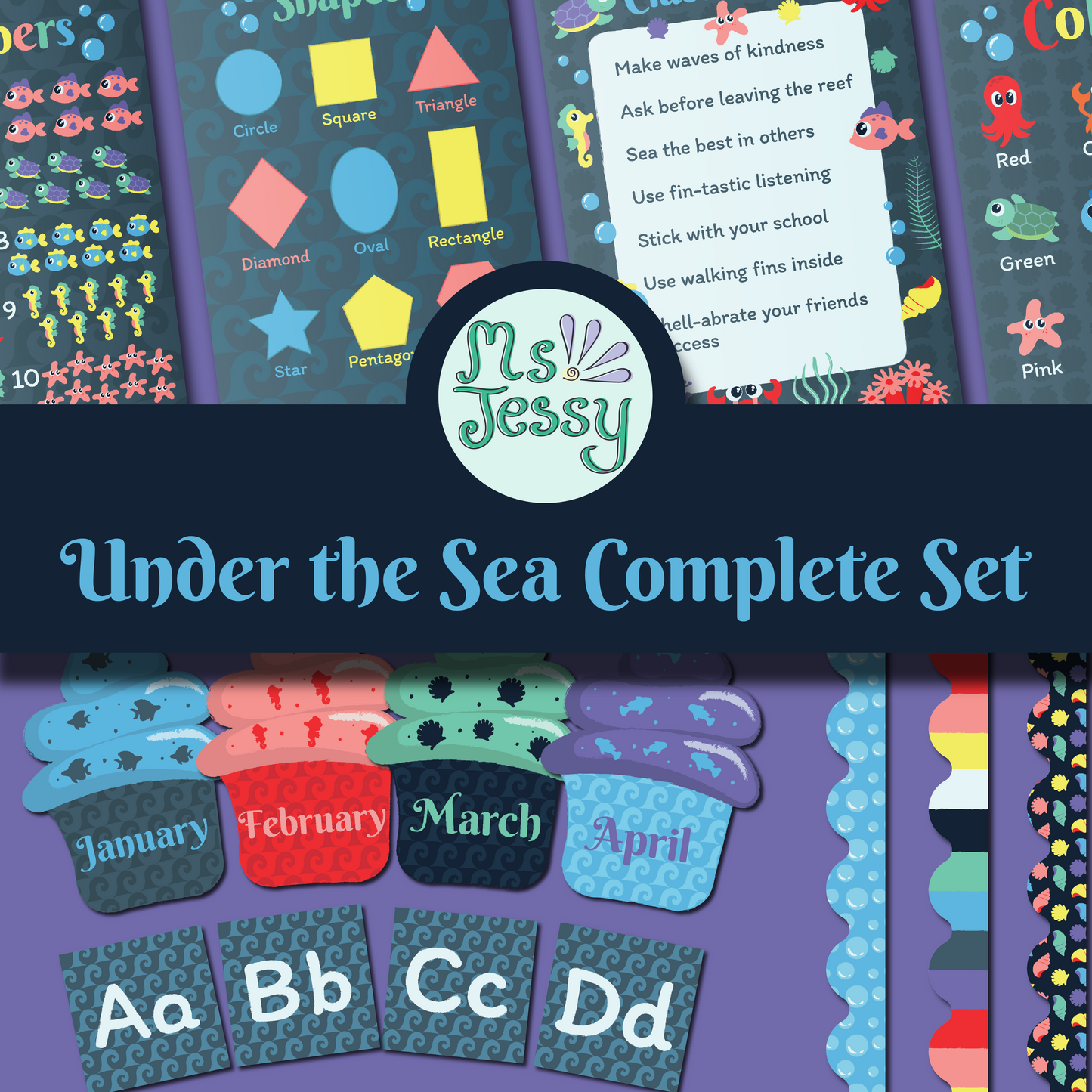 Printable Under the Sea Classroom Super Bundle