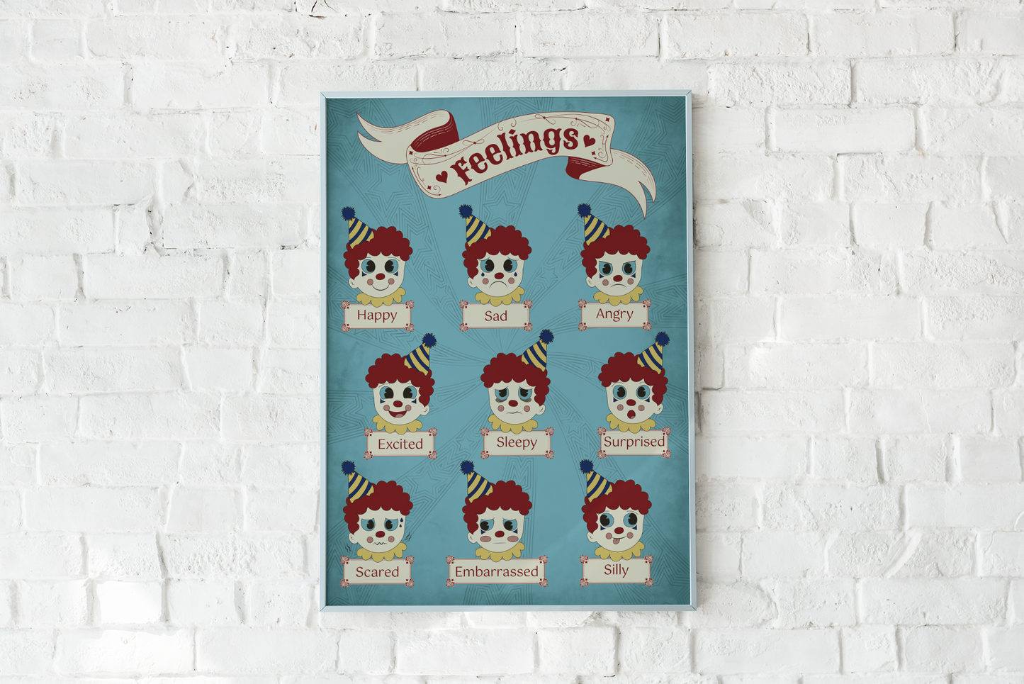 Printable Circus Feelings Poster