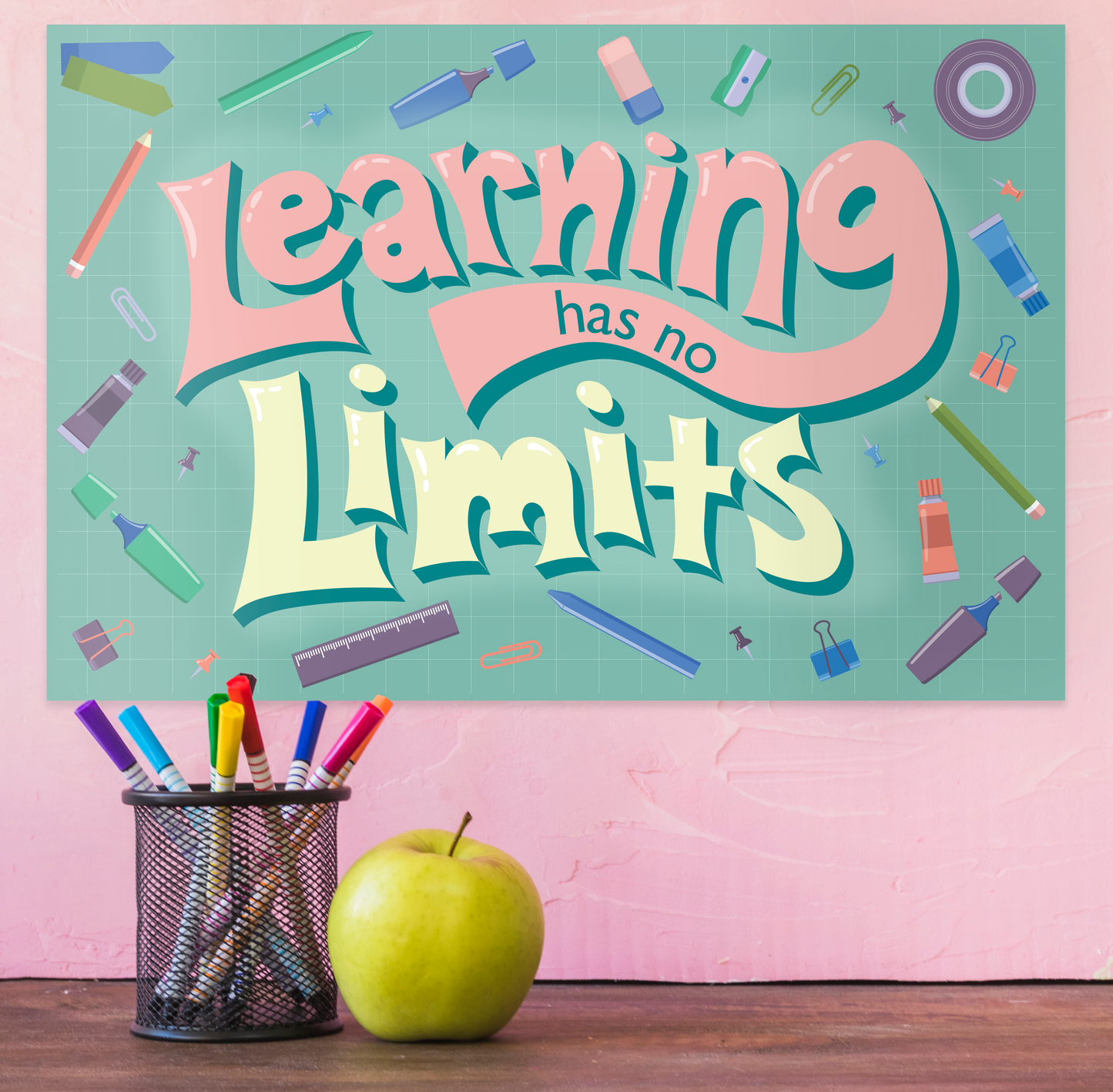 Printable Bright Pastel Motivational Classroom Poster