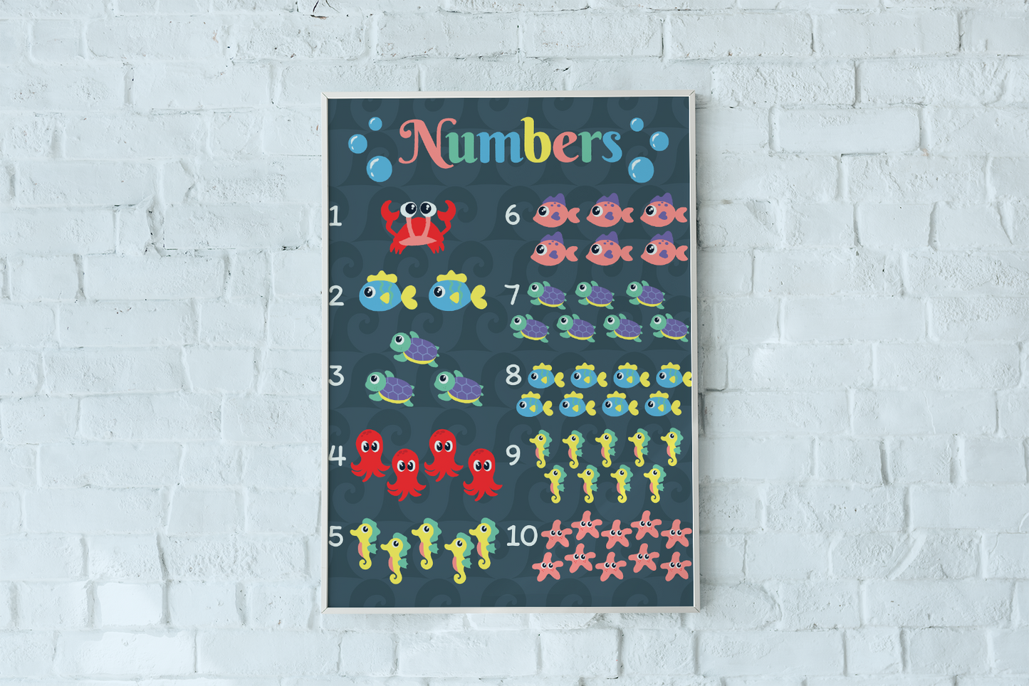 Printable Under The Sea Counting 1-10