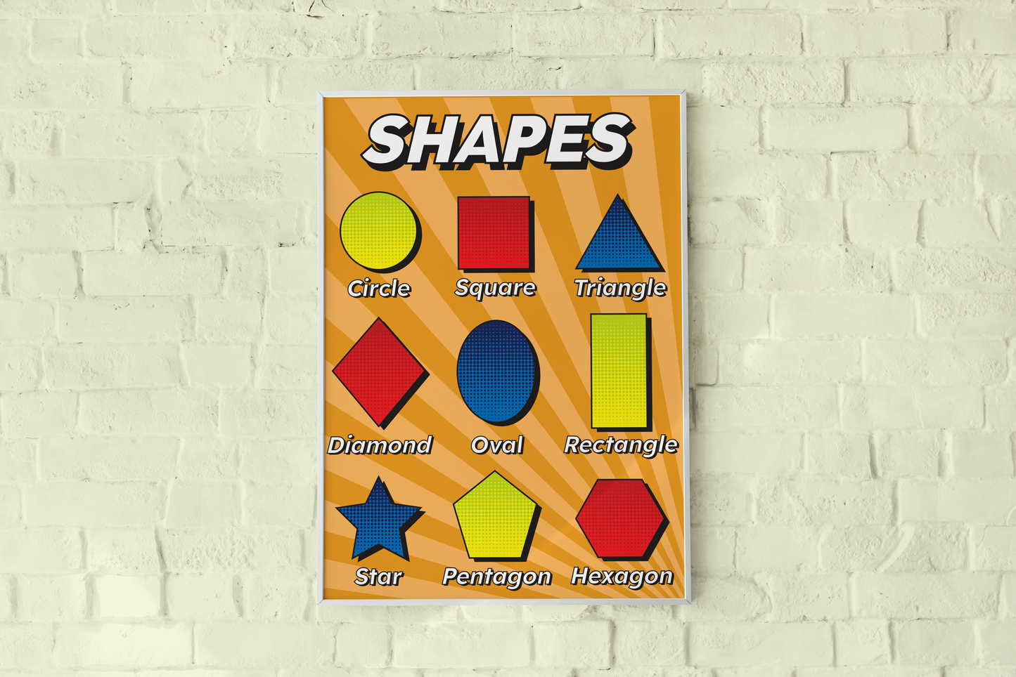 Printable Super Shapes Classroom Poster