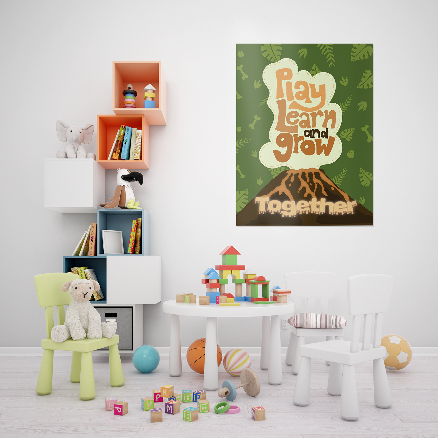 Printable Dino Playful Classroom Poster